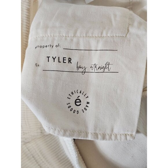 Ética Cream Corduroy Pants Size 25 Button Fly - Picture 4 of 11